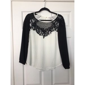 Black & White long sleeve shirt